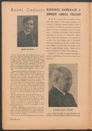 Rindiose homenaje a Enrique Gracía Velloso