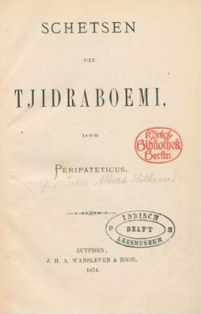 Schetsen uit Tjidraboemi