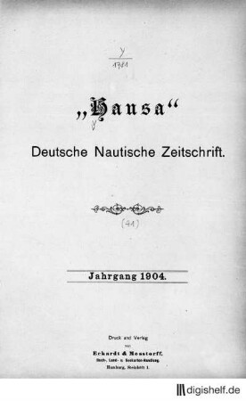 1904: 41. Jahrgang