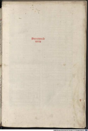 Decretum de tortis