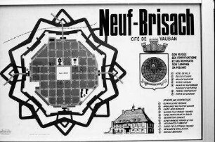 Neu Breisach, Neuf Brisach: Stadtplantafel