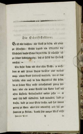 Die Schriftstellerei. - Das Transportboot.