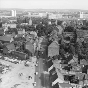 Mittelhäuser Straße in Erfurt-Ilversgehofen : Blickrichtung Südosten