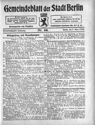1922,10: Nr. 10, 5. März 1922