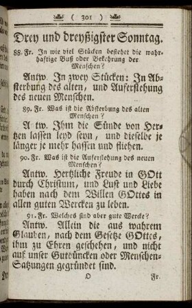 Drey und dreyßigster Sonntag. - Siebend und dreyßigster Sonntag.