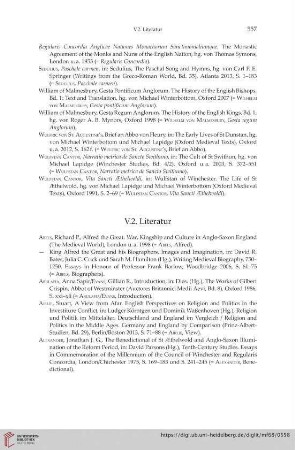 V.2. Literatur