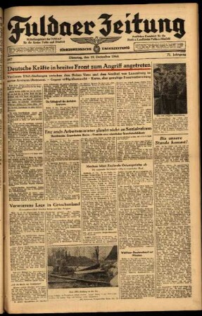 Ausgabe vom Dienstag, den 19. Dezember 1944.
