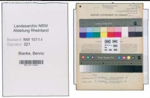 Entnazifizierung Benno Blanke , geb. 26.11.1912 (Reichsbankinspektor)