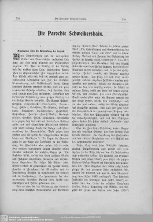 Die Parochie Schweikershain