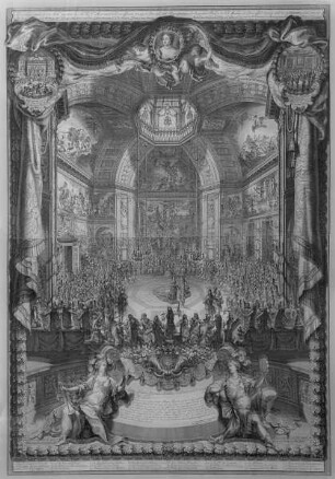 Großer Ball der Prinzessin von Oranien im Oraniensaal im Dezember 1686 zu Ehren der Geburt des Prinzen von Oranien