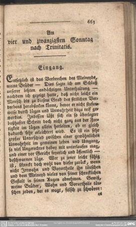 Am vier und zwanzigsten Sonntag nach Trinitatis