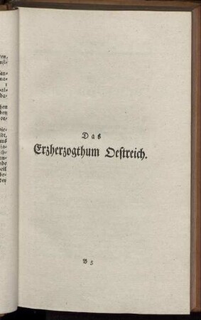 Das Herzogthum Oestereich.