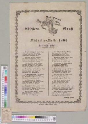 Abschieds-Gruß zur Michaelis-Messe 1860