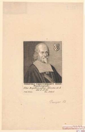 Johann Christoph Eisen; geb. 1600; gest. 1685