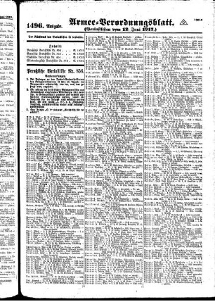 1496.Ausgabe. Dienstag, 12. Juni 1917