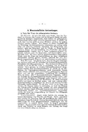 Zur Frage des pädagogischen Seminars