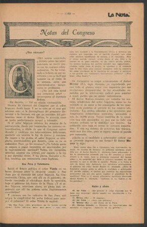 Notas del congreso