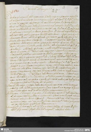 [Faszikel 12, Text 1: Brief des Pietro Ciurano an den Dogen von Venedig (Abschrift); Text 2: Notiz]