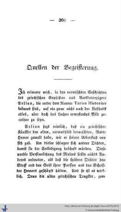 Quellen der Begeisterung