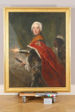 Antoine Pesne: Karl Friedrich Albrecht Markgraf von Brandenburg-Schwedt (1705-1762) mit schwarzem Kammerdiener, GK I 30192