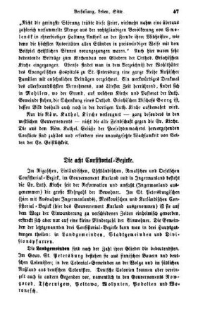 Die acht Consistorial-Bezirke