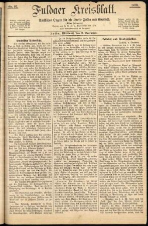 Ausgabe vom Mittwoch, den 03. Dezember 1879.
