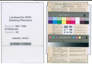Entnazifizierung Anton Leenen , geb. 13.08.1910 (Tierarzt)