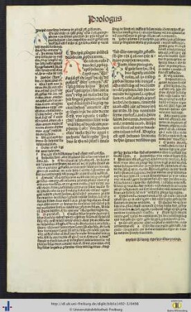 Prologus in librum duodecim prophetarum cum expositione