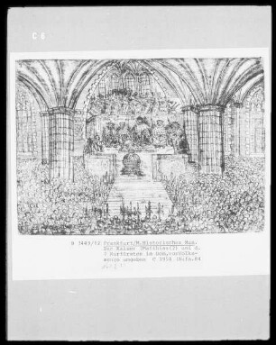 Krönung von Kaiser Matthias I., Kaiser im Dom zu Frankfurt