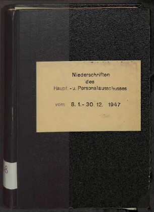 Hauptausschuss 1947