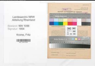Entnazifizierung Fritz Krome , geb. 20.01.1901 (Landwirt)