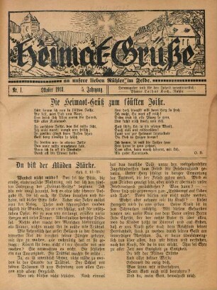 5.1918: Heimat-Grüße an unsere lieben Rühler im Felde