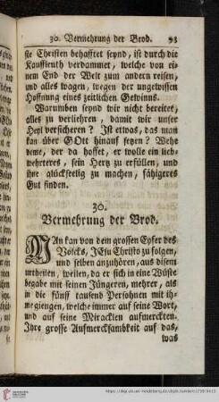 30. Vermehrung der Brot
