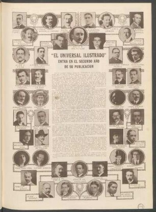 "El universal ilustrado" entra en el segundo año de su publicación