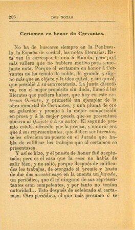 Certamen en honor de Cervantes