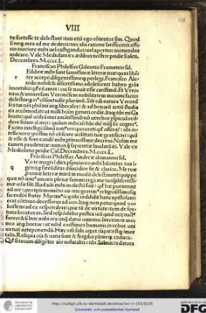 Franciscus Philelfus Galeotto Frumento salutem.