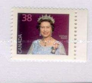 Kanadische Briefmarke mit einem Porträt von Queen Elizabeth II. nach einer Vorlage von Yousuf Karsh