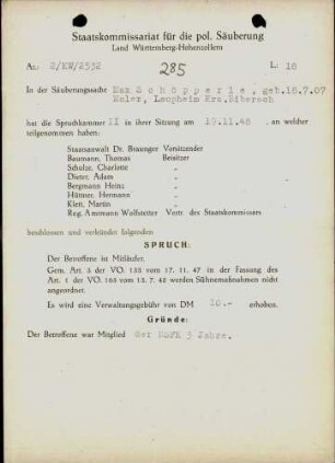 Schöpperle, Max