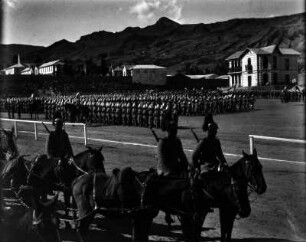 Militärparade zum bolivianischen Unabhängigkeitstag : Blick auf eine militärische Parade anlässlich des bolivianischen Unabhängigkeitstages am 6. August.