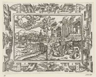 Daniel in der Löwengrube, aus: "Biblische Figuren deß Neuwen Testaments", Frankfurt am Main 1562