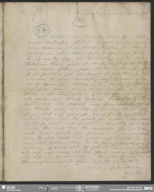 Eigenh. Brief von Johann Joachim Eschenburg an August Wilhelm von Schlegel, Braunschweig, 30.04.1791