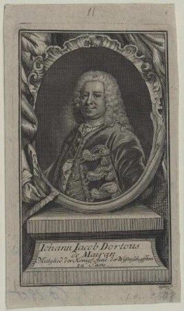 Bildnis des Johann Jacob Dortous de Mairan