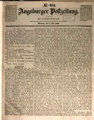 Augsburger Postzeitung. 1850, 1850, 7 - 12