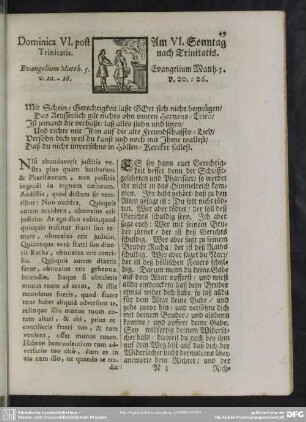 Dominica VI. post Trinitatis