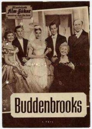Filmprogramm "Illustrierte Film-Bühne" zu dem deutschen Spielfilm "Buddenbrooks"