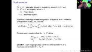 Maximum Entropy Distributions for Image Synthesis under Statistical Constraints