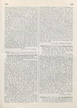 182 [Rezension] Rendtorff, Heinrich, Getrostes Wandern