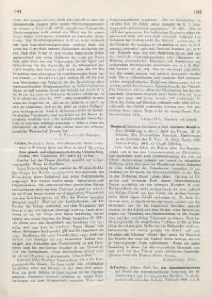 182 [Rezension] Rendtorff, Heinrich, Getrostes Wandern