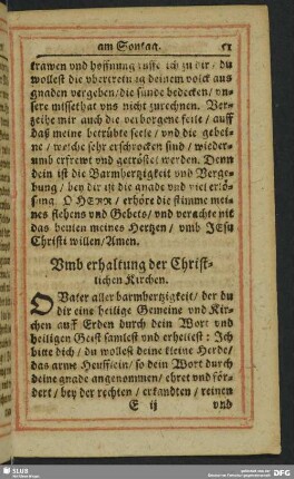 Umb erhaltung der Christlichen Kirchen