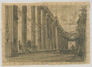 Bauernfeind, Gustav; Italien; Österreich; Schweiz; Studien- und Reiseskizzen - Dom in Mailand - Inneraum (Perspektive)